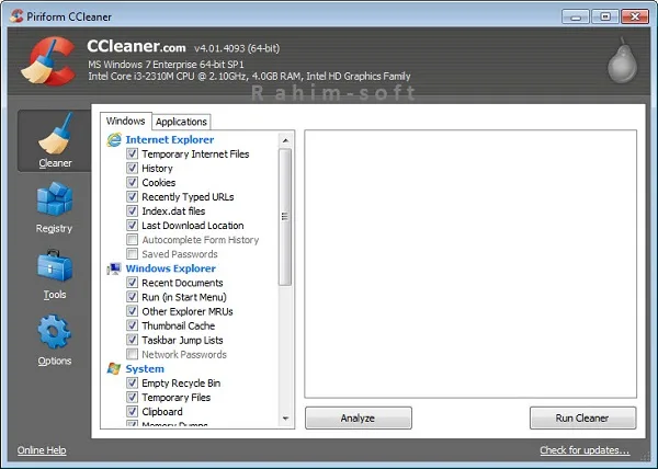 CCleaner offline installer 32/64 bit