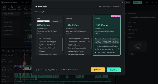 Wondershare Filmora Pro