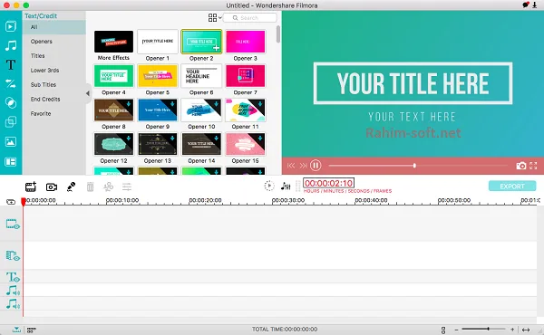 Wondershare Filmora macOS Download for macOS 15, 14, 13
