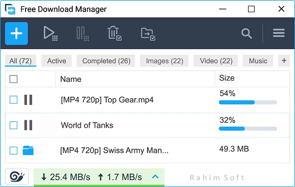 Download Free Download Manager for Faster and Smarter Downloads.